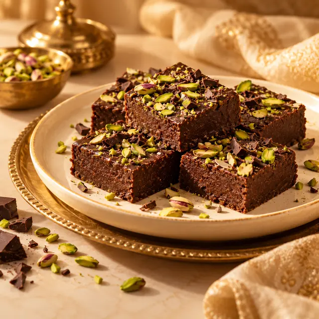 Dark Chocolate Pista Khoya Barfi