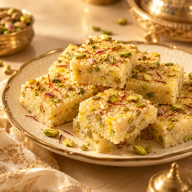 Kesar Pista Khoya Barfi